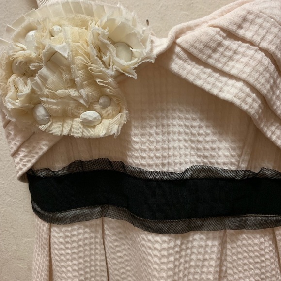 Anthro Deletta Cream Breakfasting Night Out Dress - Picture 3 of 7